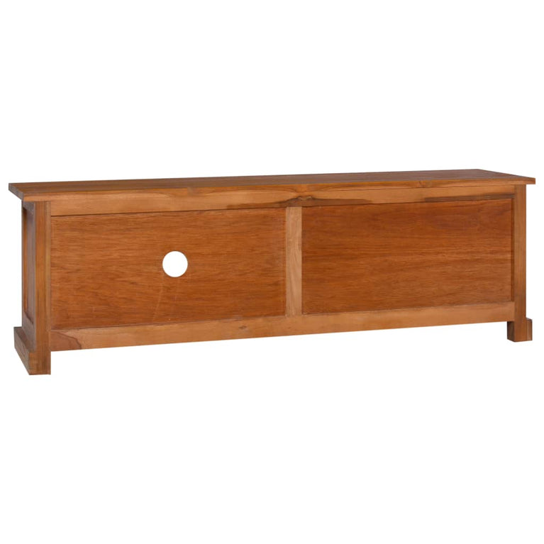 Tv-meubel 112x30x37 cm massief teakhout MeubelReus