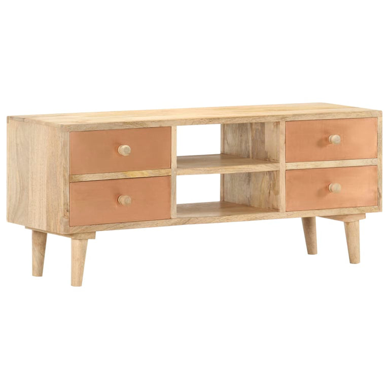 Tv-meubel 110x30x45 cm massief mangohout MeubelReus