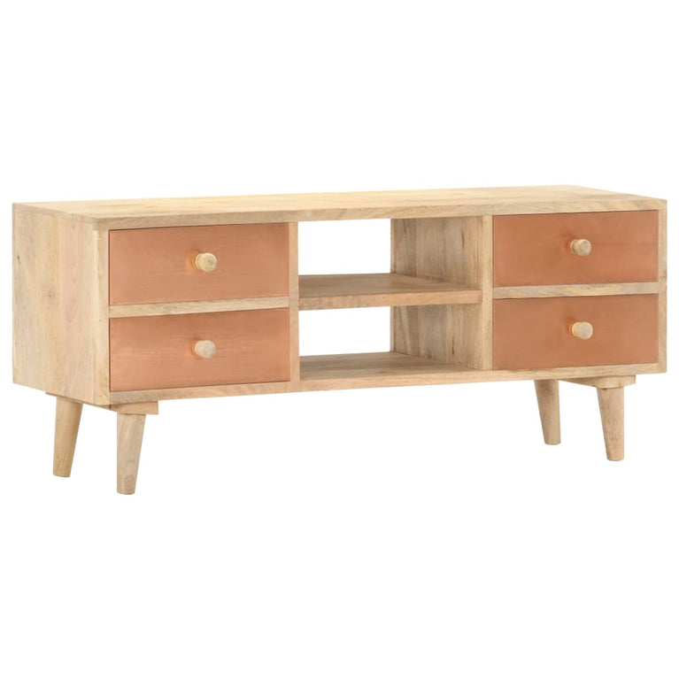Tv-meubel 110x30x45 cm massief mangohout MeubelReus