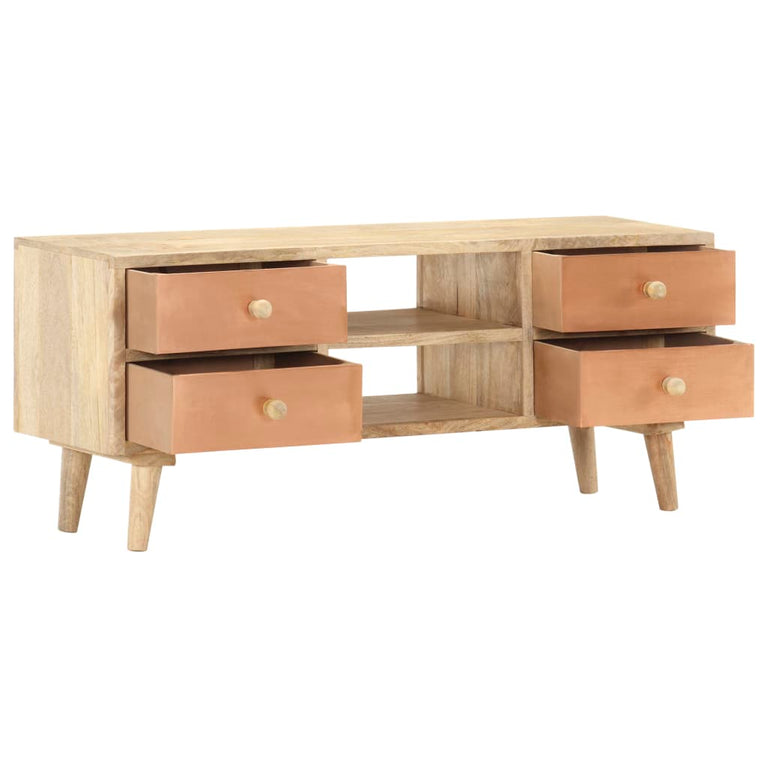 Tv-meubel 110x30x45 cm massief mangohout MeubelReus