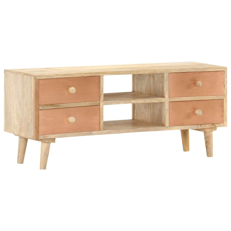 Tv-meubel 110x30x45 cm massief mangohout MeubelReus