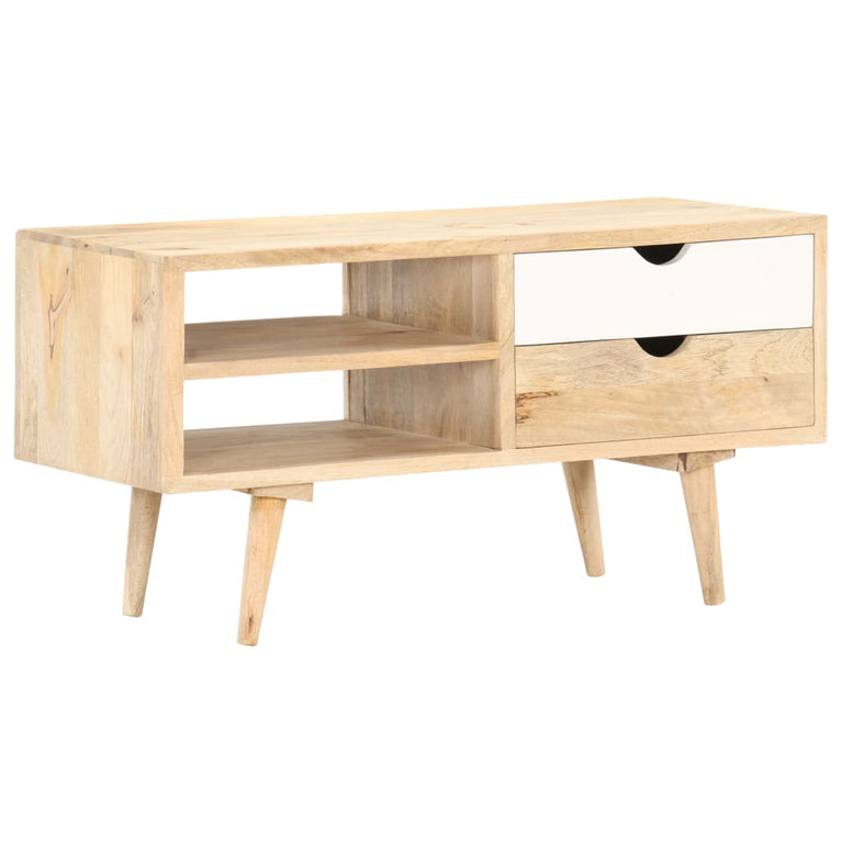 Tv-meubel 90x35x45 cm massief mangohout MeubelReus