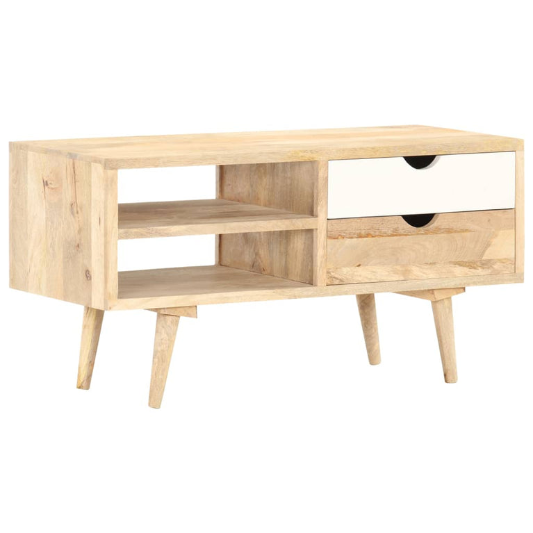 Tv-meubel 90x35x45 cm massief mangohout MeubelReus