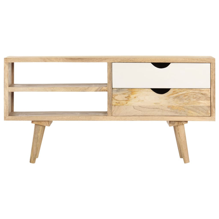 Tv-meubel 90x35x45 cm massief mangohout MeubelReus