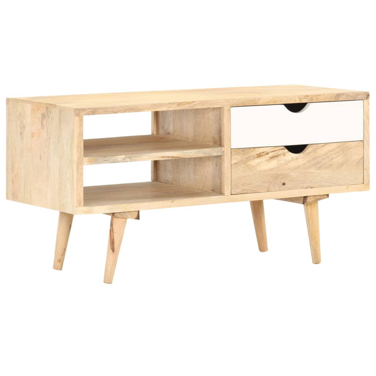 Tv-meubel 90x35x45 cm massief mangohout MeubelReus