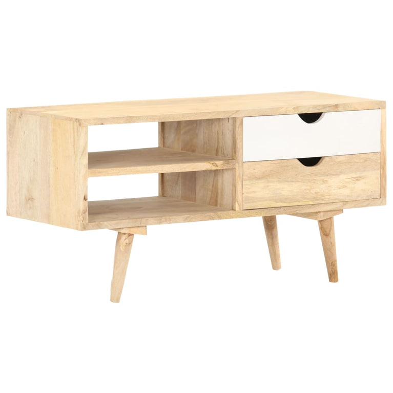 Tv-meubel 90x35x45 cm massief mangohout MeubelReus