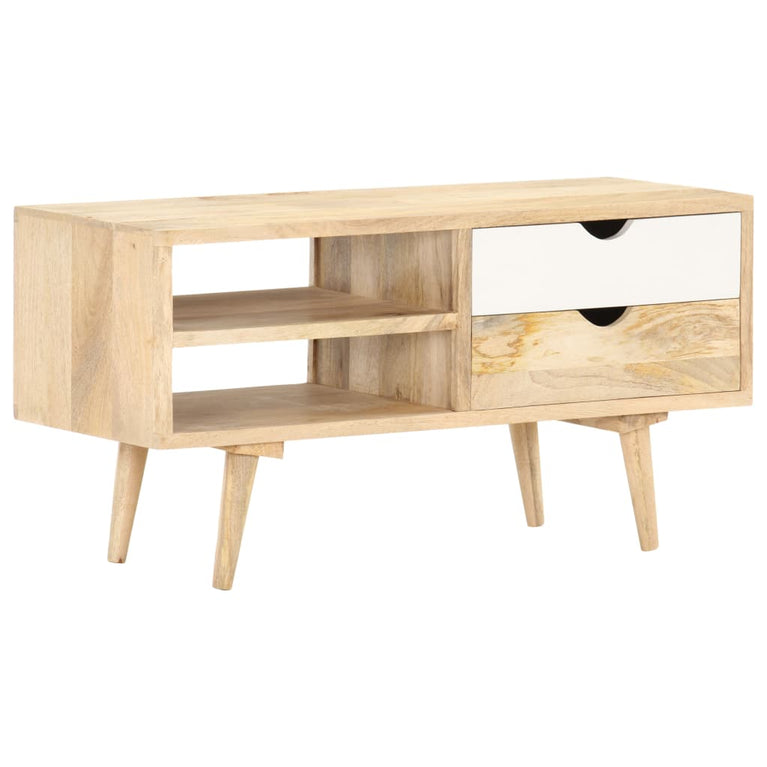 Tv-meubel 90x35x45 cm massief mangohout MeubelReus