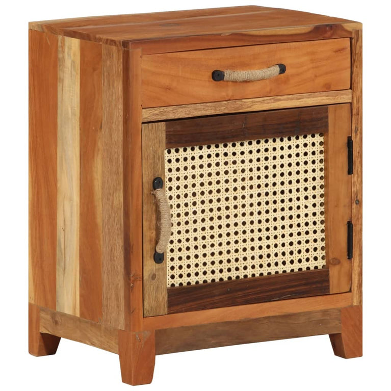 Nachtkastje 40x30x50 cm massief gerecycled hout MeubelReus