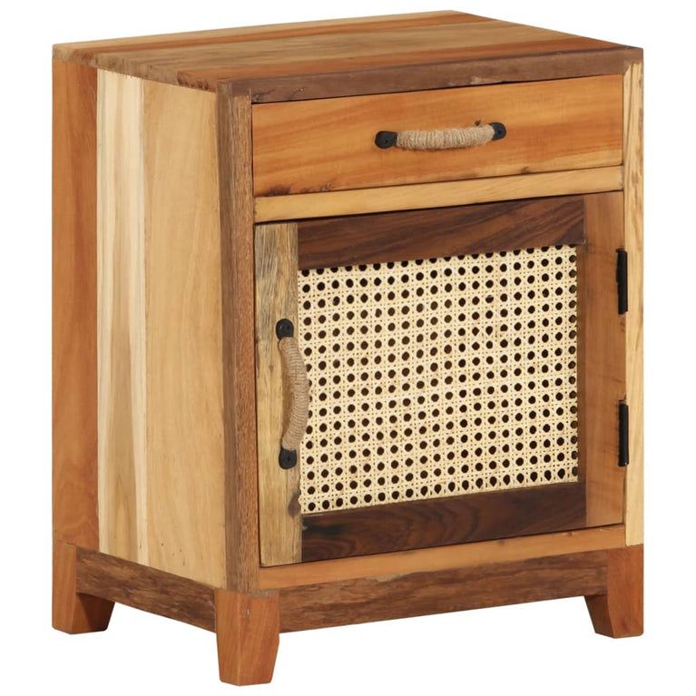 Nachtkastje 40x30x50 cm massief gerecycled hout MeubelReus