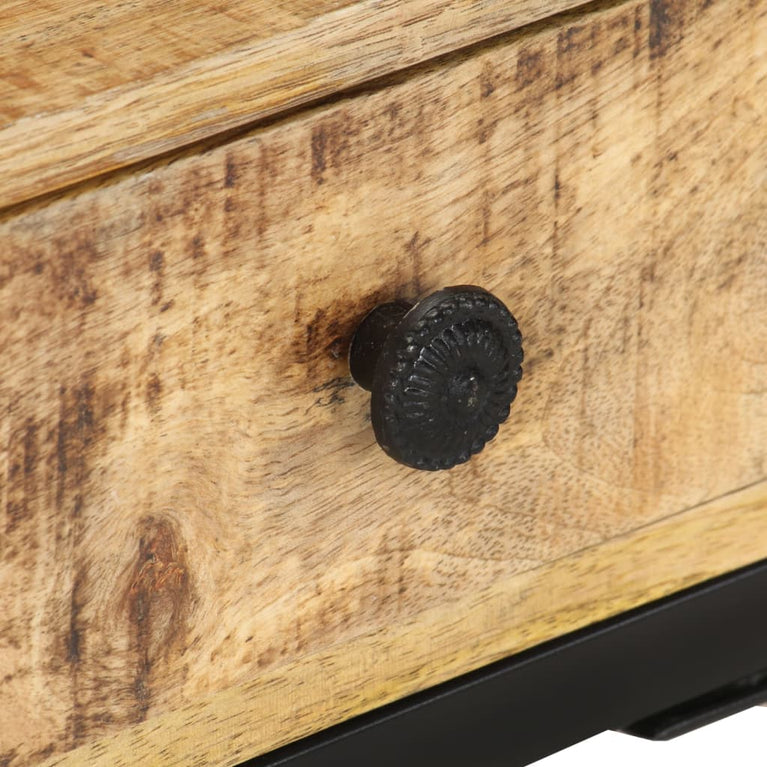 Bijzettafel U-vormig 45x30x61 cm massief mangohout MeubelReus