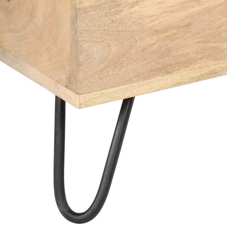 Opbergkist 90x40x45 cm massief mangohout MeubelReus