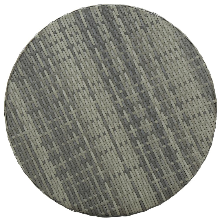 Tuintafel 60,5x106 cm poly rattan grijs MeubelReus