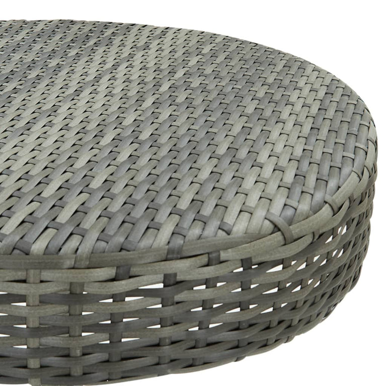 Tuintafel 60,5x106 cm poly rattan grijs MeubelReus