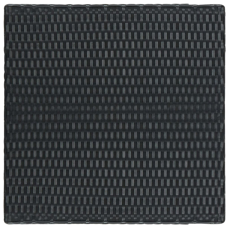 Tuinbartafel 60,5x60,5x110,5 cm poly rattan zwart MeubelReus