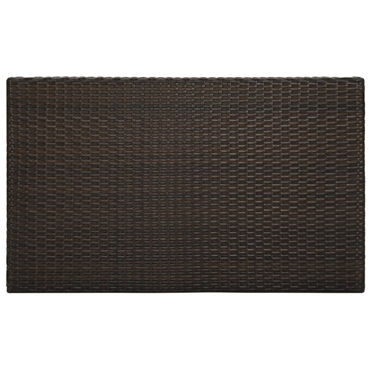 Tuinbartafel 100x60,5x110,5 cm poly rattan bruin MeubelReus