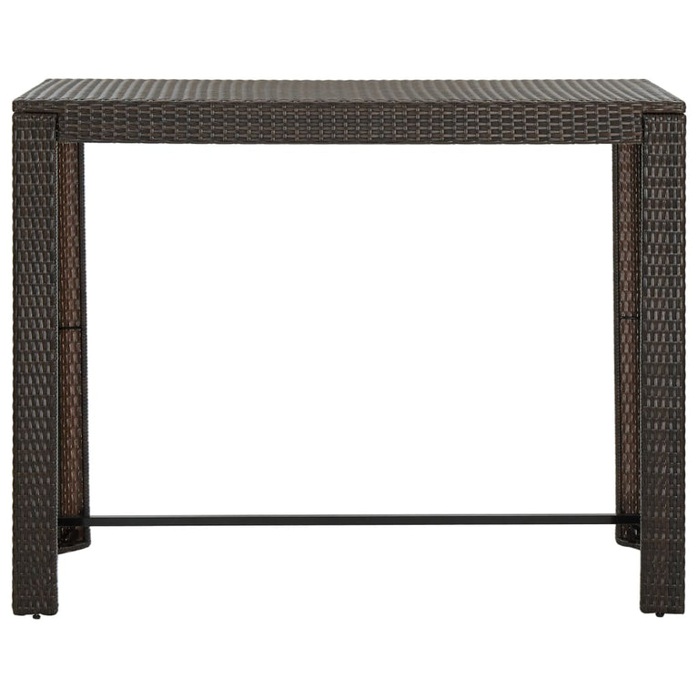 Tuinbartafel 140,5x60,5x110,5 cm poly rattan bruin MeubelReus