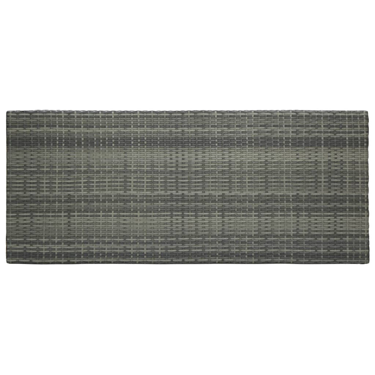 Tuinbartafel 140,5x60,5x110,5 cm poly rattan grijs MeubelReus