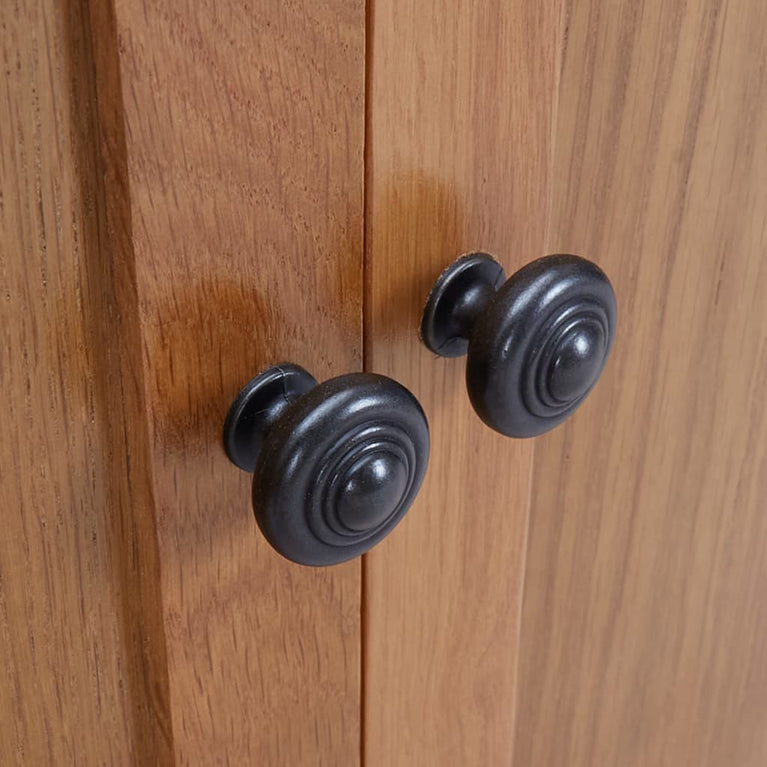 Boekenkast met 2 deuren 90x30x200 cm massief eikenhout