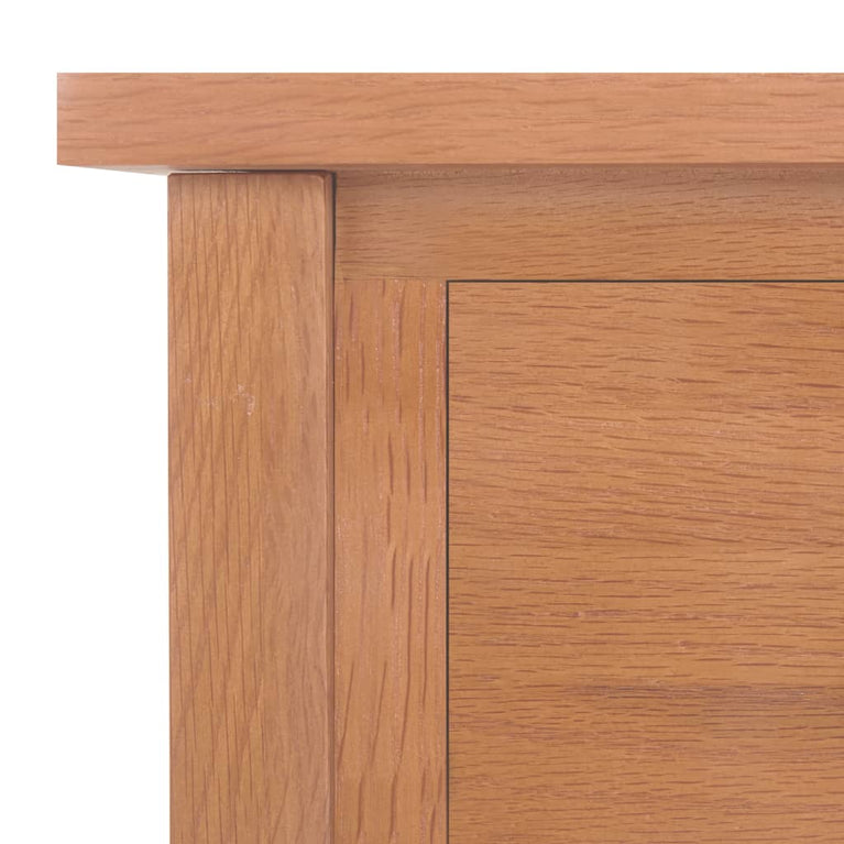 Bijzettafel met lade 35x27x55 cm massief eikenhout MeubelReus