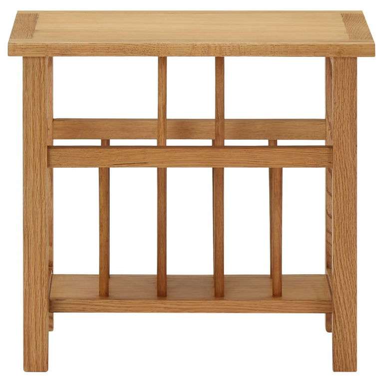 Bijzettafel 45x27x42 cm massief eikenhout MeubelReus