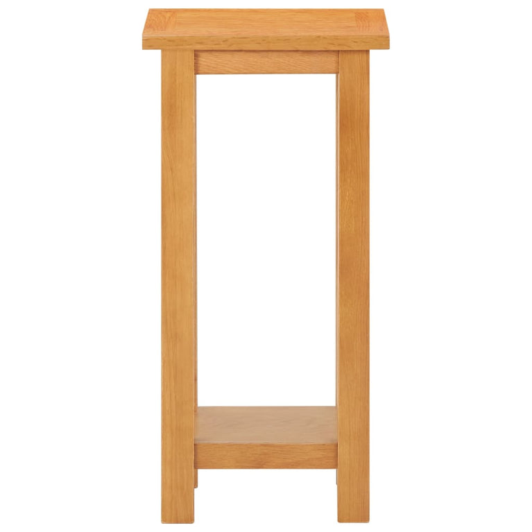 Bijzettafel 27x24x55 cm massief eikenhout MeubelReus