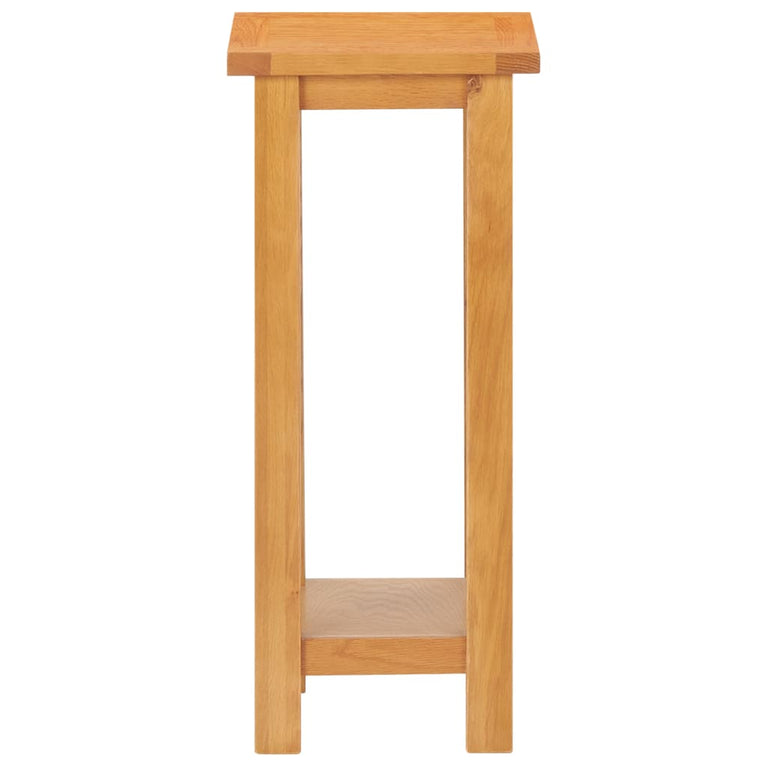 Bijzettafel 27x24x55 cm massief eikenhout MeubelReus