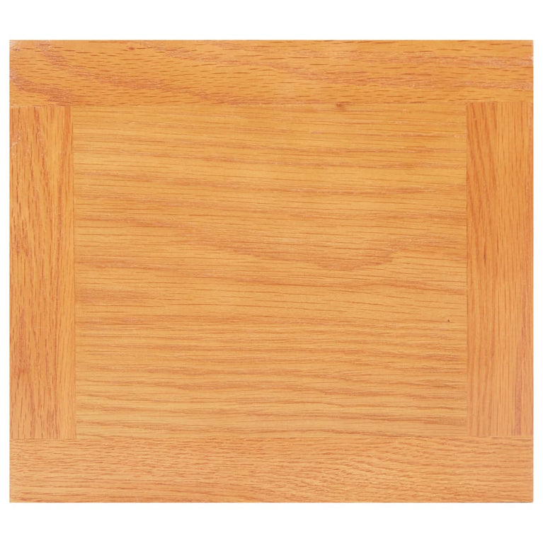 Bijzettafel 27x24x55 cm massief eikenhout MeubelReus