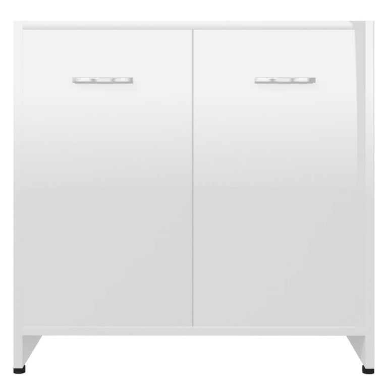Badkamerkast 60x33x61 cm spaanplaat hoogglans wit MeubelReus