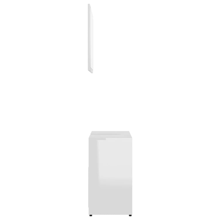 Badkamermeubelset spaanplaat hoogglans wit