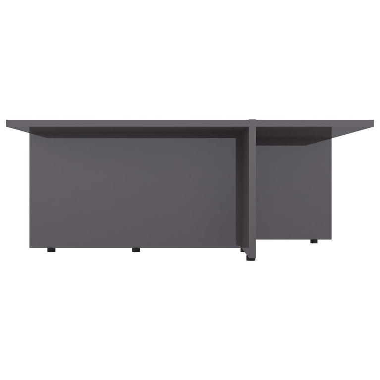 Salontafel 79,5x79,5x30 cm spaanplaat hoogglans grijs MeubelReus