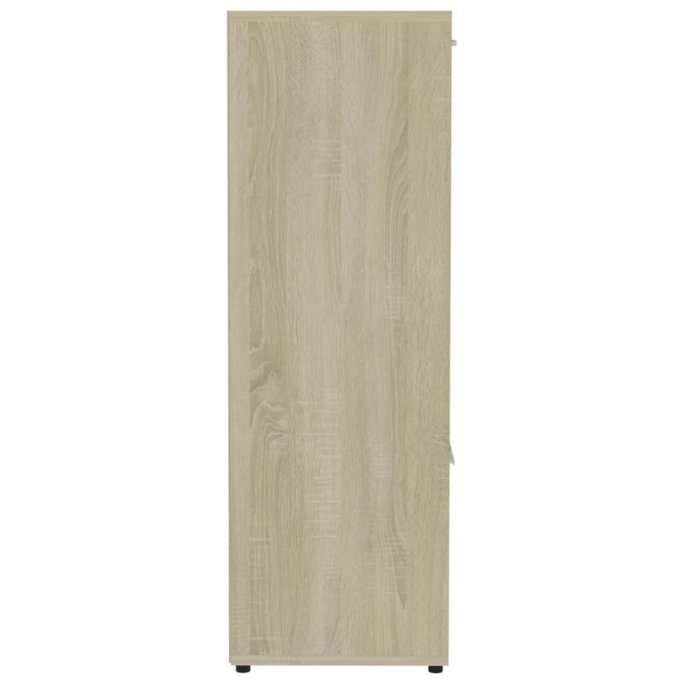 Boekenkast 90x30x90 cm spaanplaat sonoma eikenkleurig MeubelReus