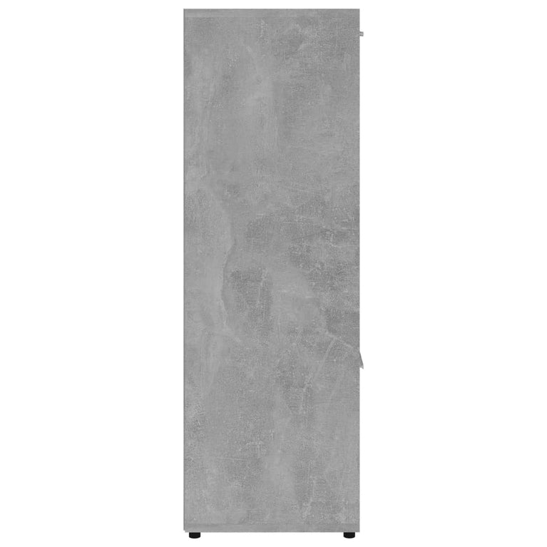 Boekenkast 90x30x90 cm spaanplaat betongrijs MeubelReus