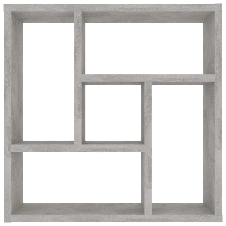 Wandschap 45,1x16x45,1 cm spaanplaat betongrijs