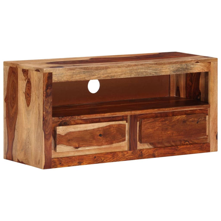 Tv-meubel 88x30x40 cm massief sheeshamhout MeubelReus