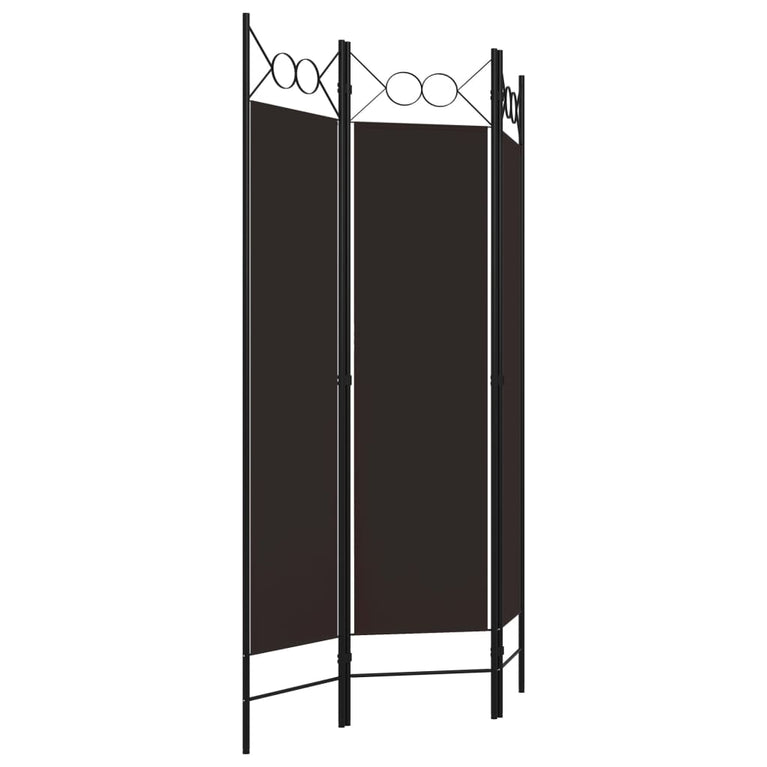Kamerscherm met 3 panelen 120x180 cm bruin MeubelReus