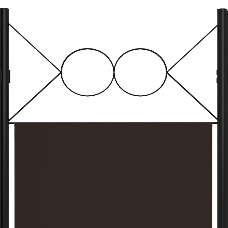 Kamerscherm met 3 panelen 120x180 cm bruin MeubelReus