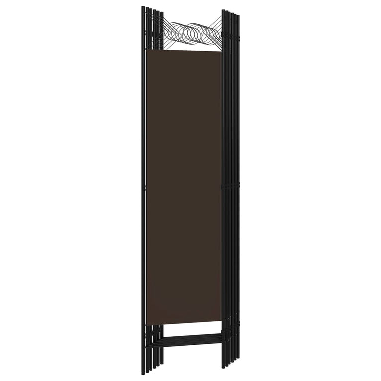 Kamerscherm met 6 panelen 240x180 cm bruin MeubelReus