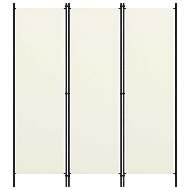 Kamerscherm met 3 panelen 150x180 cm crèmewit MeubelReus