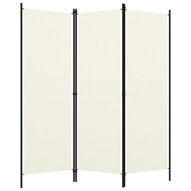 Kamerscherm met 3 panelen 150x180 cm crèmewit MeubelReus