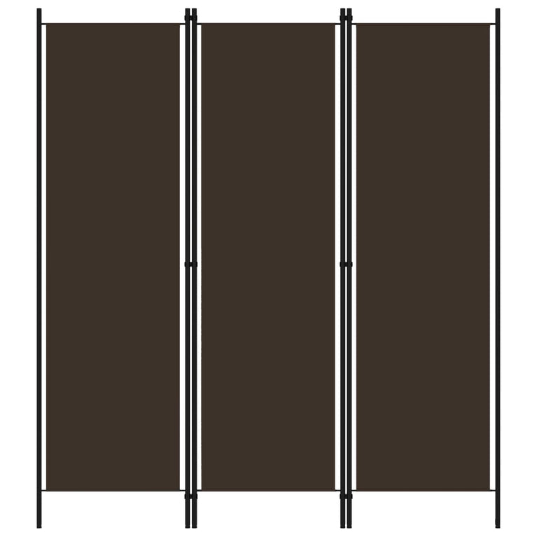 Kamerscherm met 3 panelen 150x180 cm bruin MeubelReus