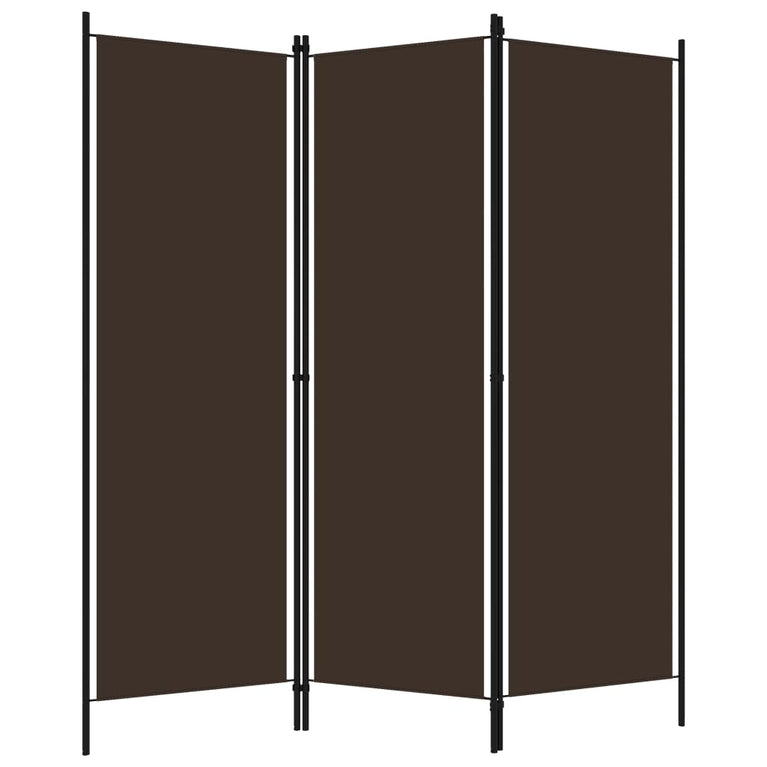 Kamerscherm met 3 panelen 150x180 cm bruin MeubelReus