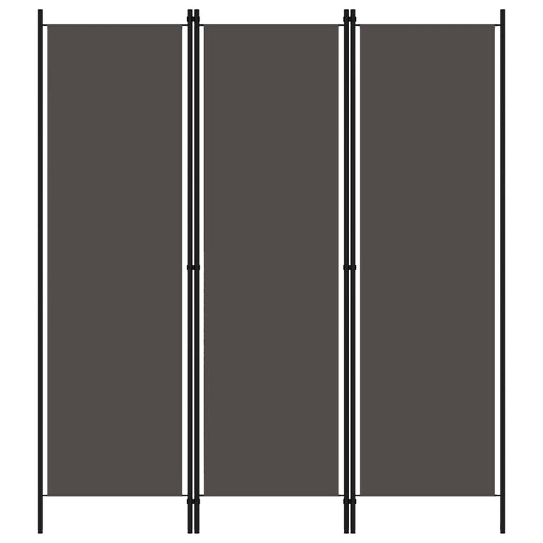 Kamerscherm met 3 panelen 150x180 cm antraciet MeubelReus