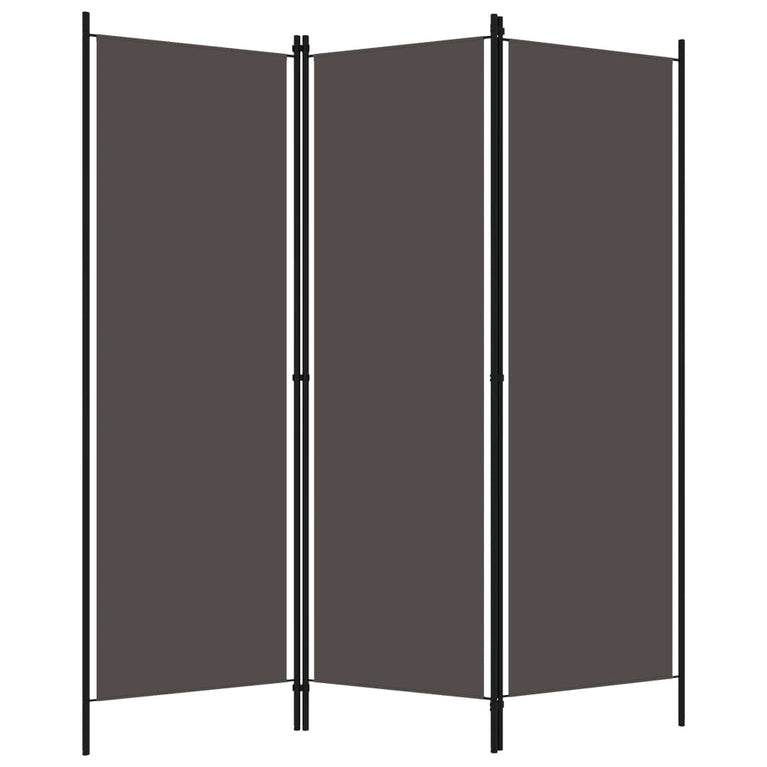 Kamerscherm met 3 panelen 150x180 cm antraciet MeubelReus