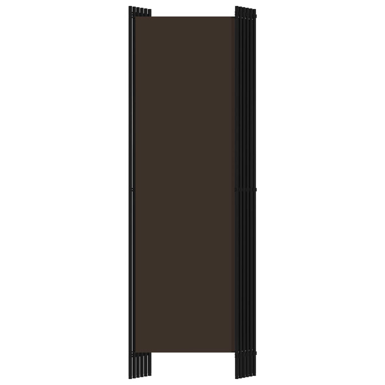 Kamerscherm met 6 panelen 300x180 cm bruin MeubelReus
