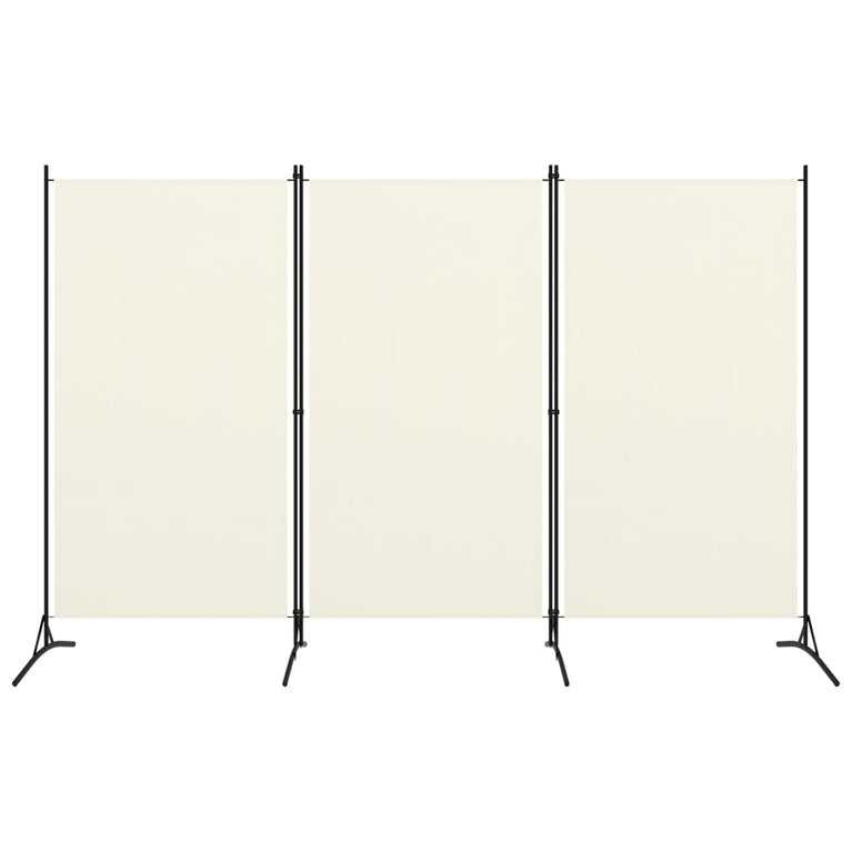 Kamerscherm met 3 panelen 260x180 cm crèmewit MeubelReus