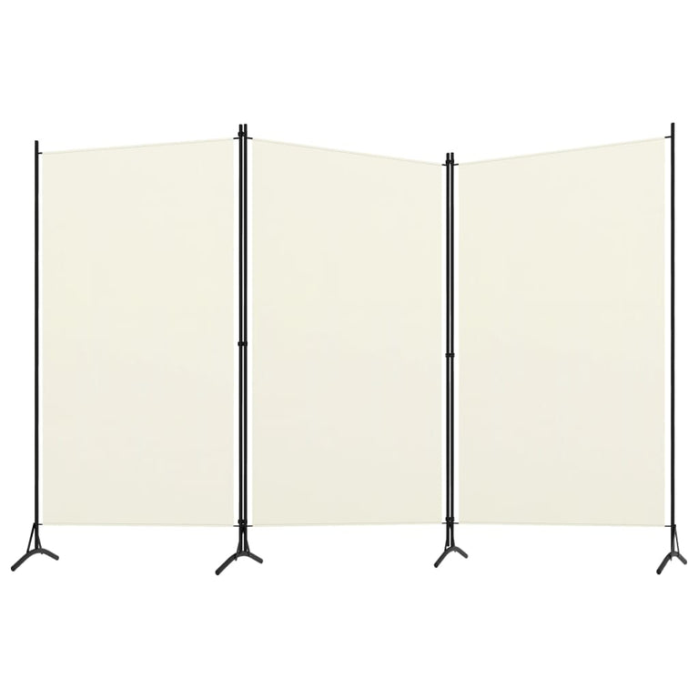 Kamerscherm met 3 panelen 260x180 cm crèmewit MeubelReus