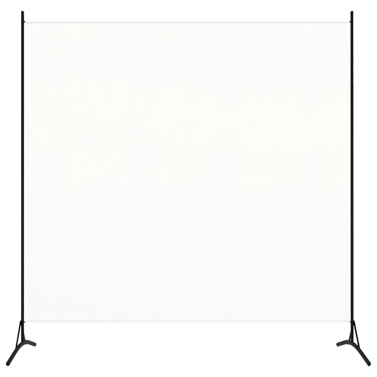 Kamerscherm met 1 paneel 175x180 cm crèmewit