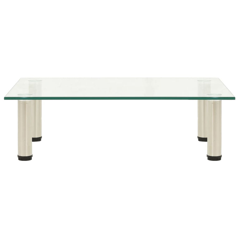 Tv-meubel 60x35x17 cm gehard glas transparant