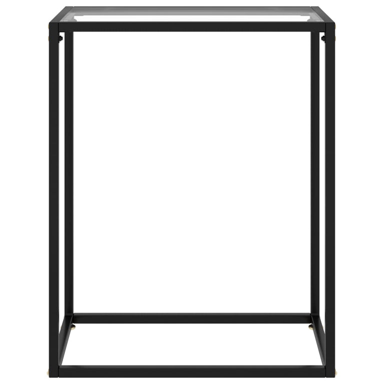 Wandtafel 60x35x75 cm gehard glas transparant MeubelReus
