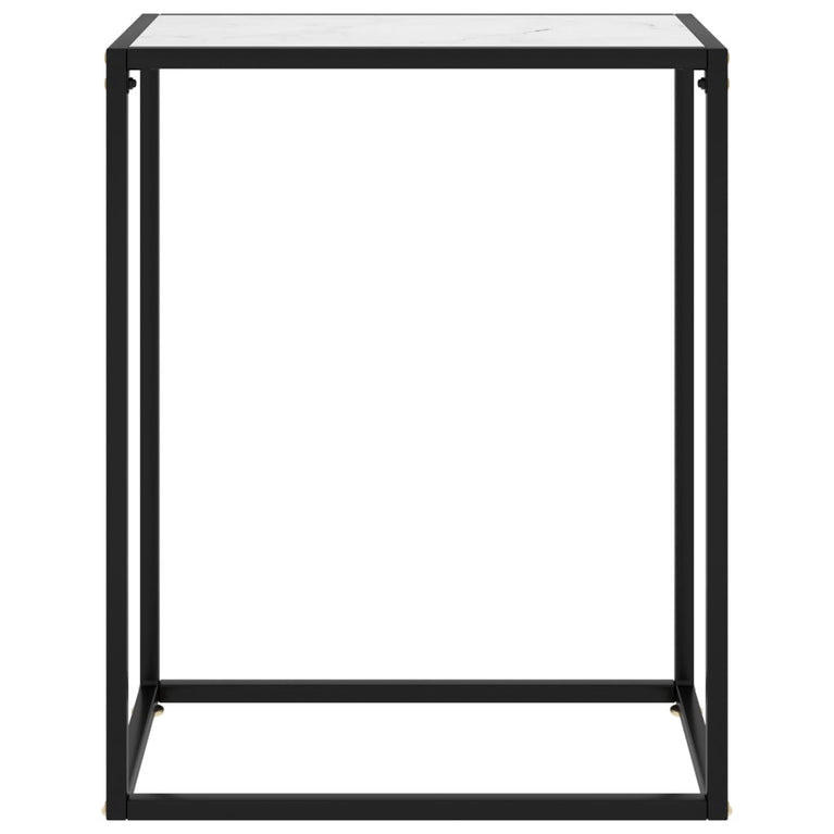 Wandtafel 60x35x75 cm gehard glas wit MeubelReus